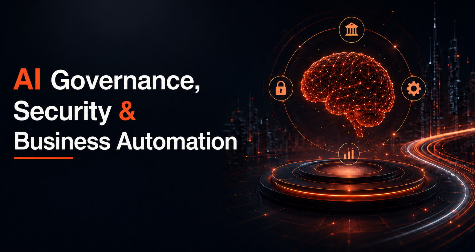 AI Governance, Security and Business Automation practice illustration